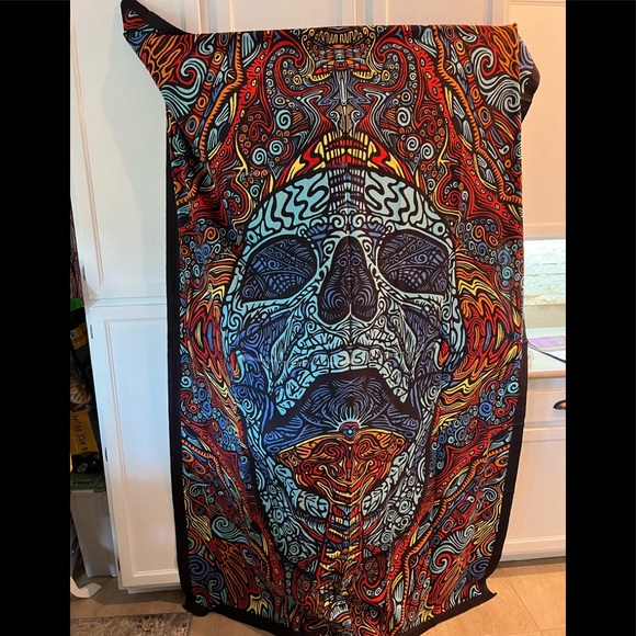 Sunshine Joy 3D Mindful Skull Tapestry Beach Sheet Hanging Wall Art  - 60x90” - Picture 2 of 9